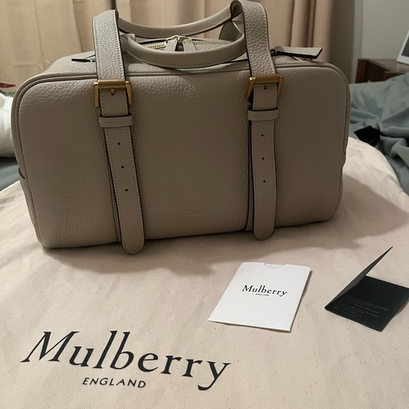 Mulberry Boston Bag Chalk - Picture 2 of 9